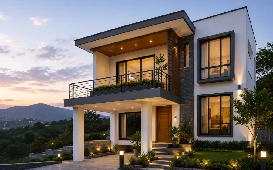 Contemporary Hillside Home, Manipur